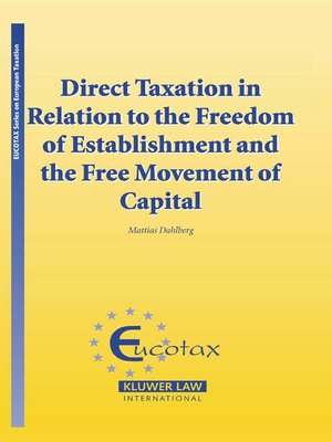 cover image of Direct Taxation in Relation to the Freedom of Establishment and the Free Movement of Capital